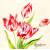 Serwetka decoupage firmy AMBIENTE tulipany 33x33cm